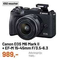 Canon eos m6 mark ii + ef-m 15-45mm f-3.5-6.3-Canon