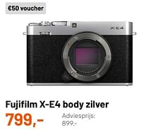 Fujifilm x-e4 body zilver-Fujifilm
