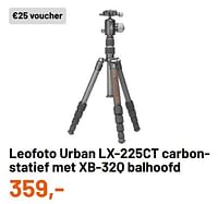 Leofoto urban lx-225ct carbon- statief met xb-32q balhoofd-Leofoto