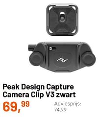 Peak design capture camera clip v3 zwart-Peak Design