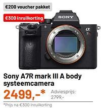Sony a7r mark iii a body systeemcamera-Sony