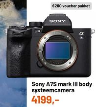 Sony a7s mark iii body systeemcamera-Sony
