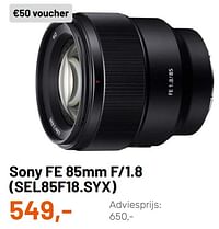 Sony fe 85mm f-1.8 sel85f18.syx-Sony