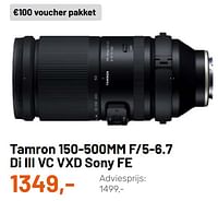 Tamron 150-500mm f-5-6.7 di iii vc vxd sony fe-Tamron
