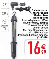 Baladeuse led rechargeable herlaadbare led-looplamp-Huismerk - Cora