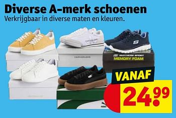 Promoties Diverse a-merk schoenen - Huismerk - Kruidvat - Geldig van 17/05/2022 tot 22/05/2022 bij Kruidvat