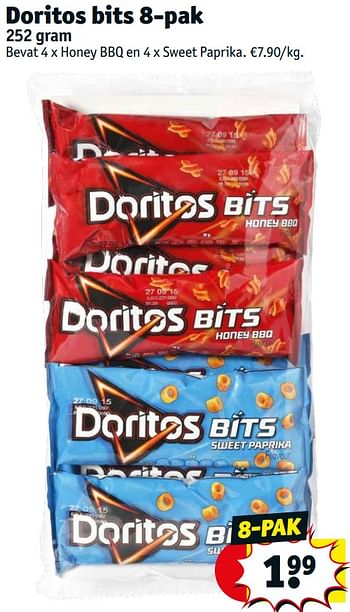 Promotions Doritos bits - Doritos - Valide de 17/05/2022 à 22/05/2022 chez Kruidvat