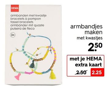 Promoties Armbandjes maken - Huismerk - Hema - Geldig van 16/05/2022 tot 22/05/2022 bij Hema