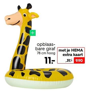 Promoties Opblaas - bare giraf - Huismerk - Hema - Geldig van 16/05/2022 tot 22/05/2022 bij Hema