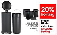 Recycleafvalbak-Huismerk - Hema