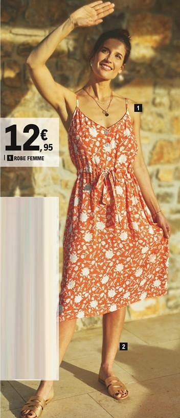 Robe leclerc femme hot sale