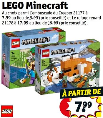 Promotions Lego minecraft - Lego - Valide de 17/05/2022 à 22/05/2022 chez Kruidvat
