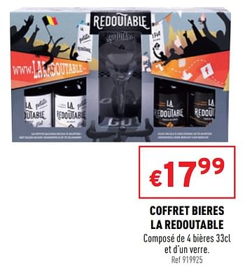 Promotions Coffret bieres la redoutable - La Redoutable - Valide de 18/05/2022 à 22/05/2022 chez Trafic