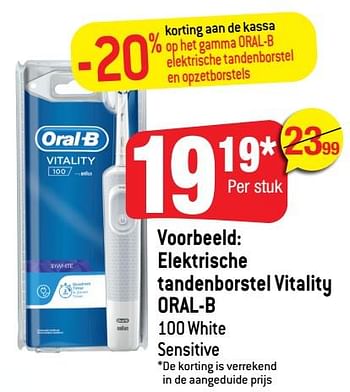 Promoties Elektrische tandenborstel vitality oral-b - Oral-B - Geldig van 18/05/2022 tot 24/05/2022 bij Smatch