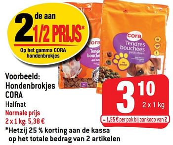 Promoties Hondenbrokjes cora - Huismerk - Smatch - Geldig van 18/05/2022 tot 24/05/2022 bij Smatch