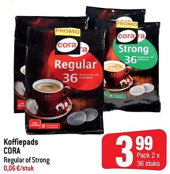 Promoties Koffiepads cora - Huismerk - Smatch - Geldig van 18/05/2022 tot 24/05/2022 bij Smatch
