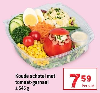 Promoties Koude schotel met tomaat-garnaal - Huismerk - Buurtslagers - Geldig van 18/05/2022 tot 24/05/2022 bij Smatch