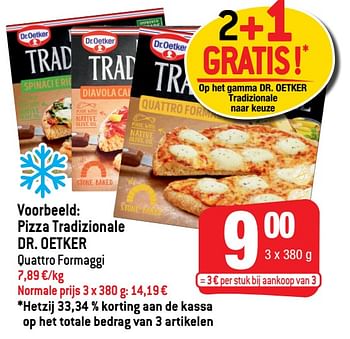 Promoties Pizza tradizionale dr. oetker - Dr. Oetker - Geldig van 18/05/2022 tot 24/05/2022 bij Smatch
