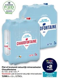 Pak bruisend natuurlijk mineraalwater-Chaudfontaine