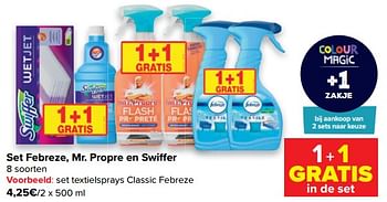 Promoties Set textielsprays classic febreze - Febreze - Geldig van 18/05/2022 tot 30/05/2022 bij Carrefour
