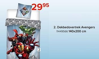Promoties Dekbedovertrek avengers - Huismerk - Euroshop - Geldig van 30/05/2022 tot 19/06/2022 bij Euro Shop