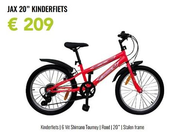 Promoties Prestige fietsen jax 20`` kinderfiets - Prestige Fietsen - Geldig van 30/05/2022 tot 19/06/2022 bij Euro Shop