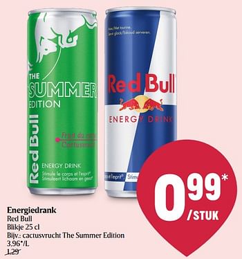 Promoties Cactusvrucht the summer edition - Red Bull - Geldig van 19/05/2022 tot 25/05/2022 bij Delhaize