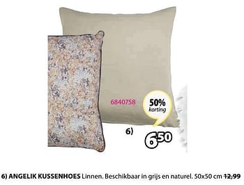Promoties Angelik kussenhoes - Huismerk - Jysk - Geldig van 16/05/2022 tot 29/05/2022 bij Jysk