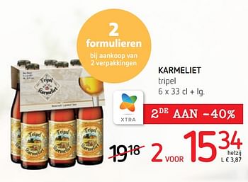 Promoties Karmeliet tripel - TRipel Karmeliet - Geldig van 19/05/2022 tot 01/06/2022 bij Spar (Colruytgroup)