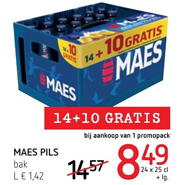 Promotions Maes pils - Maes - Valide de 19/05/2022 à 01/06/2022 chez Spar (Colruytgroup)
