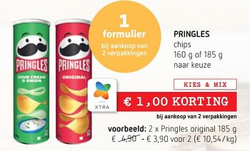 Promoties Pringles original - Pringles - Geldig van 19/05/2022 tot 01/06/2022 bij Spar (Colruytgroup)