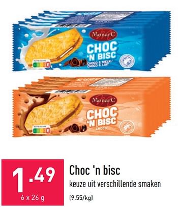 Promoties Choc `n bisc - Huismerk - Aldi - Geldig van 27/05/2022 tot 03/06/2022 bij Aldi