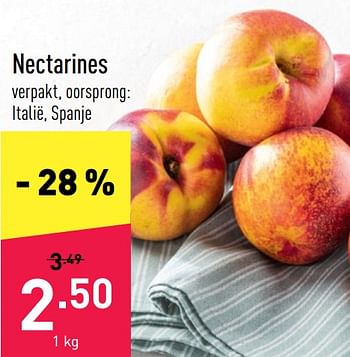 Promoties Nectarines - Huismerk - Aldi - Geldig van 23/05/2022 tot 28/05/2022 bij Aldi