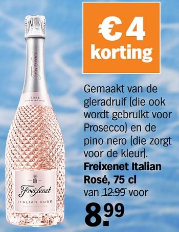 Promoties Freixenet italian rosé - Schuimwijnen - Geldig van 15/05/2022 tot 03/06/2022 bij Albert Heijn