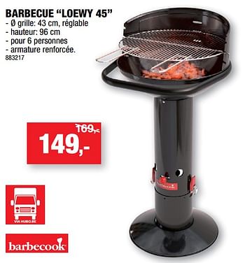 Promotions Barbecue loewy 45 - Barbecook - Valide de 18/05/2022 à 29/05/2022 chez Hubo