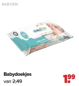 Promoties Babyjem babydoekjes - BabyJem - Geldig van 16/05/2022 tot 11/06/2022 bij Baby-Dump