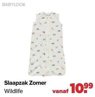 Promoties Babylook slaapzak zomer wildlife - Baby look - Geldig van 16/05/2022 tot 11/06/2022 bij Baby-Dump