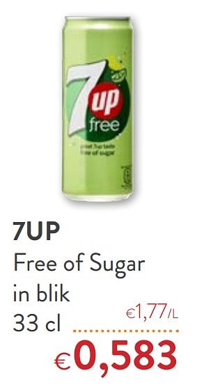 Promoties 7up free of sugar - 7-Up - Geldig van 18/05/2022 tot 31/05/2022 bij OKay