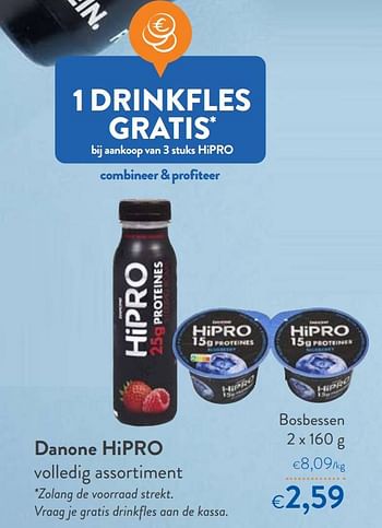 Promoties Danone hipro bosbessen - Danone - Geldig van 18/05/2022 tot 31/05/2022 bij OKay