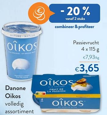 Promotions Danone oikos passievrucht - Danone - Valide de 18/05/2022 à 31/05/2022 chez OKay
