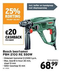 Bosch boorhamer pbh 2100 re 550w-Bosch
