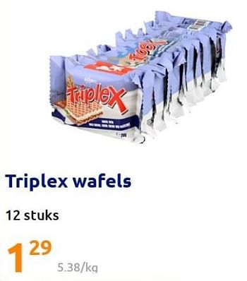 Promoties Triplex wafels - Huismerk - Action - Geldig van 18/05/2022 tot 24/05/2022 bij Action