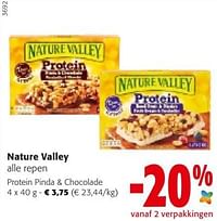 Nature valley repen protein pinda + chocolade-Nature Valley 