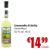 Limoncello di sicilia citroenlikeur-Limoncello di Sicilia