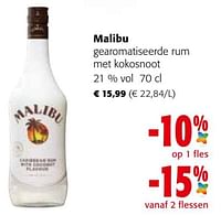 Malibu gearomatiseerde rum met kokosnoot-Malibu