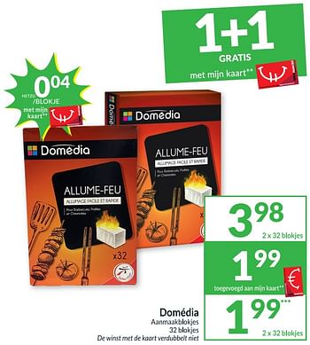 Promotions Domédia aanmaakblokjes - Domédia - Valide de 24/05/2022 à 29/05/2022 chez Intermarche