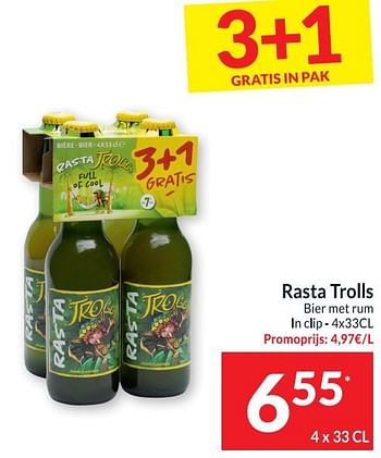 Promoties Rasta trolls bier met rum - Rasta Trolls - Geldig van 24/05/2022 tot 29/05/2022 bij Intermarche