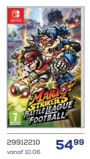 Promoties Mario strikers battle league football - Nintendo - Geldig van 20/05/2022 tot 24/06/2022 bij Supra Bazar