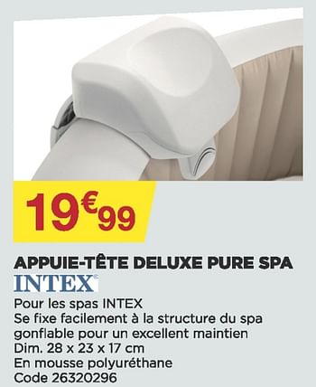 Promotions Appuie-tête deluxe pure spa - Intex - Valide de 13/04/2022 à 28/05/2022 chez Brico Marché