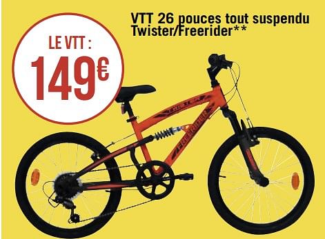 Velo freerider 26 discount pouces